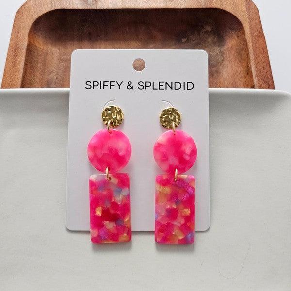 Nora Earrings - Tropical Pink - Klazzi Fashion Boutique