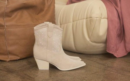 OASIS SOCIETY Cannes - Pearl Studded Western Boots - Klazzi Fashion Boutique