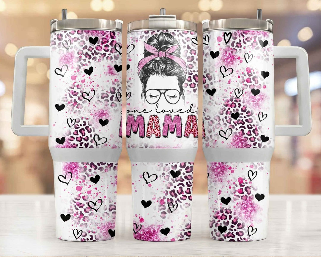 "One Loved Mama" Graphic Tumbler - Klazzi Fashion Boutique