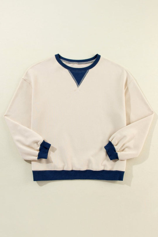 Oversized Drop Shoulder Sweatshirt - Klazzi Fashion Boutique