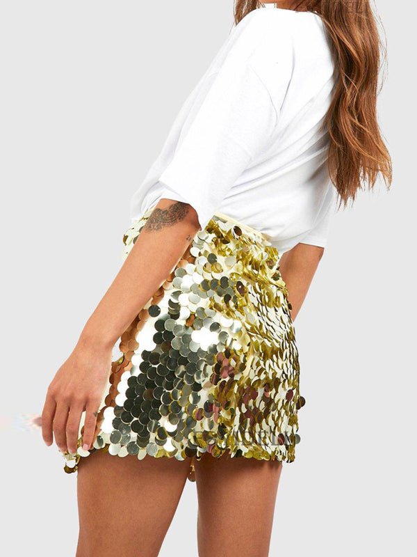 Party Shimmer Sequins Skirt - Klazzi Fashion Boutique