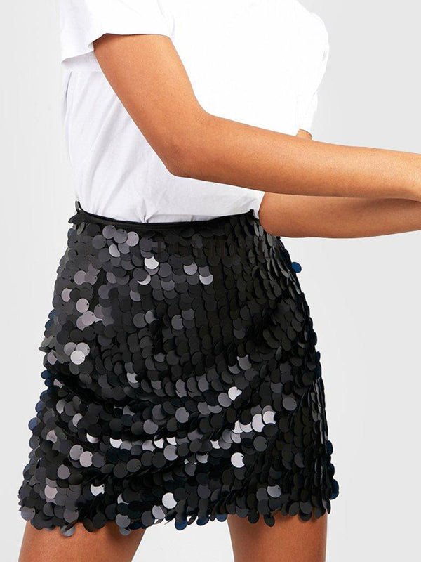 Party Shimmer Sequins Skirt - Klazzi Fashion Boutique