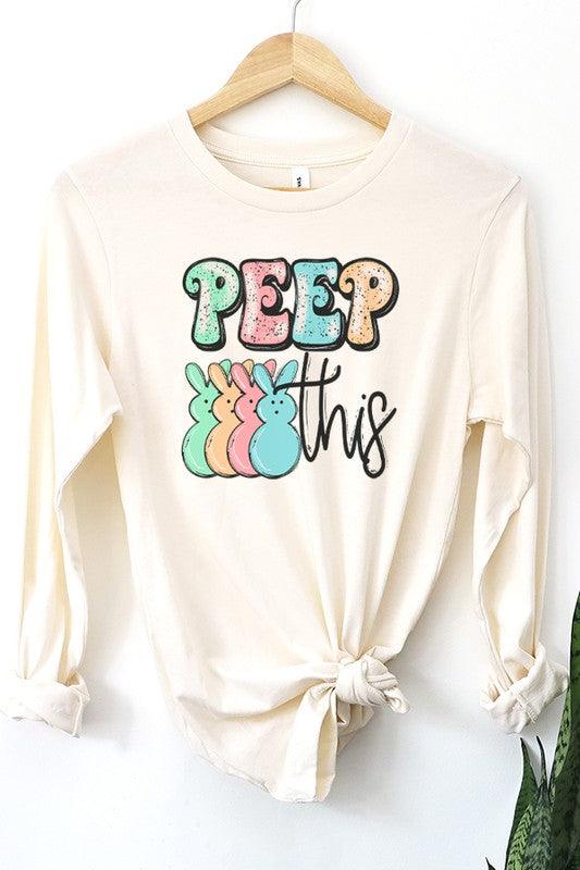 "Peep This" Long Sleeve Top - Klazzi Fashion Boutique