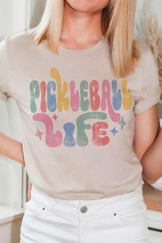 PICKLEBALL LIFE GRAPHIC TEE - Klazzi Fashion Boutique