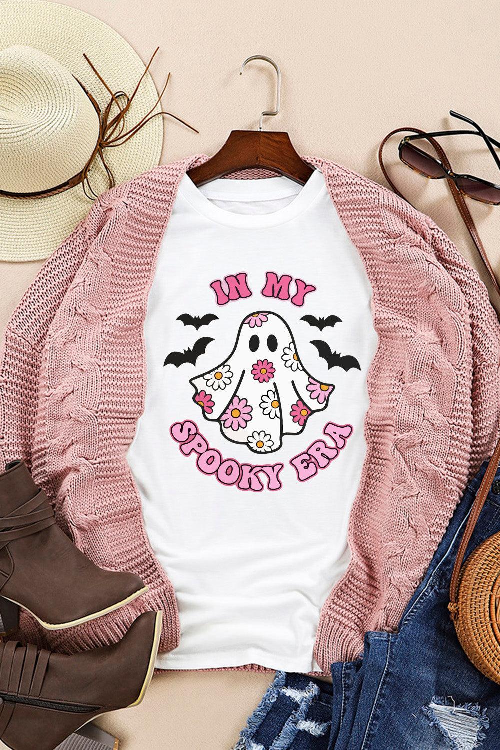  "IN MY SPOOKY ERA" Halloween Pink Tee