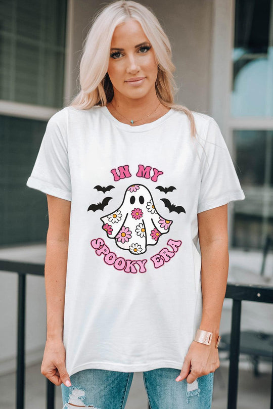  "IN MY SPOOKY ERA" Halloween Pink Tee