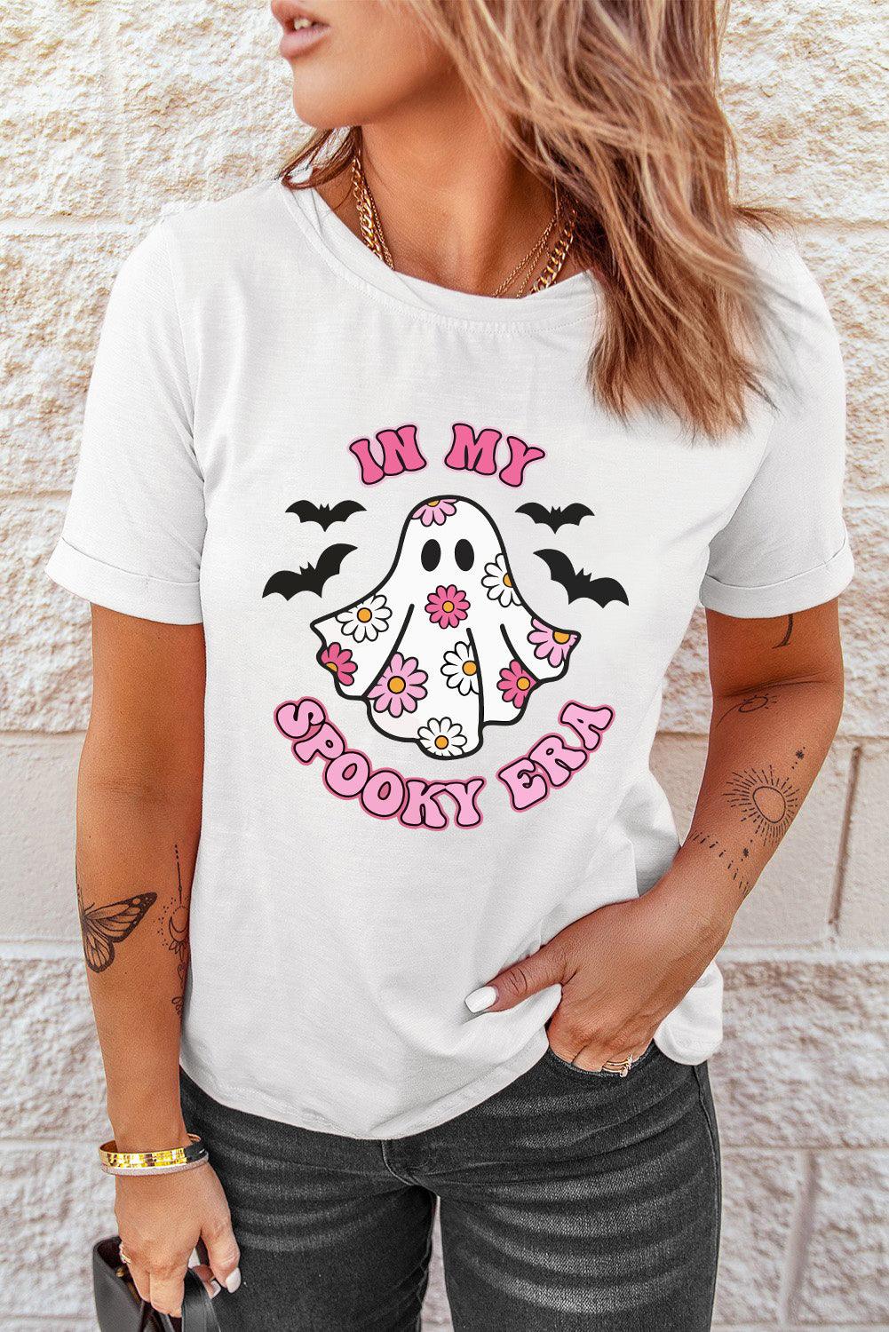  "IN MY SPOOKY ERA" Halloween Pink Tee