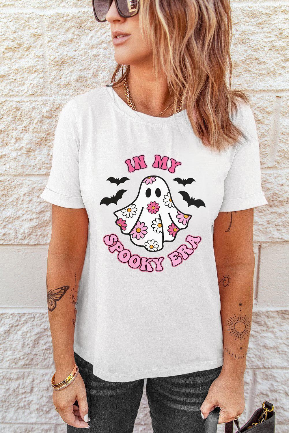  "IN MY SPOOKY ERA" Halloween Pink Tee