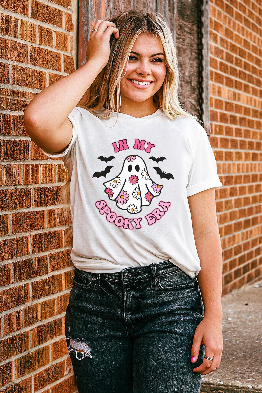  "IN MY SPOOKY ERA" Halloween Pink Tee