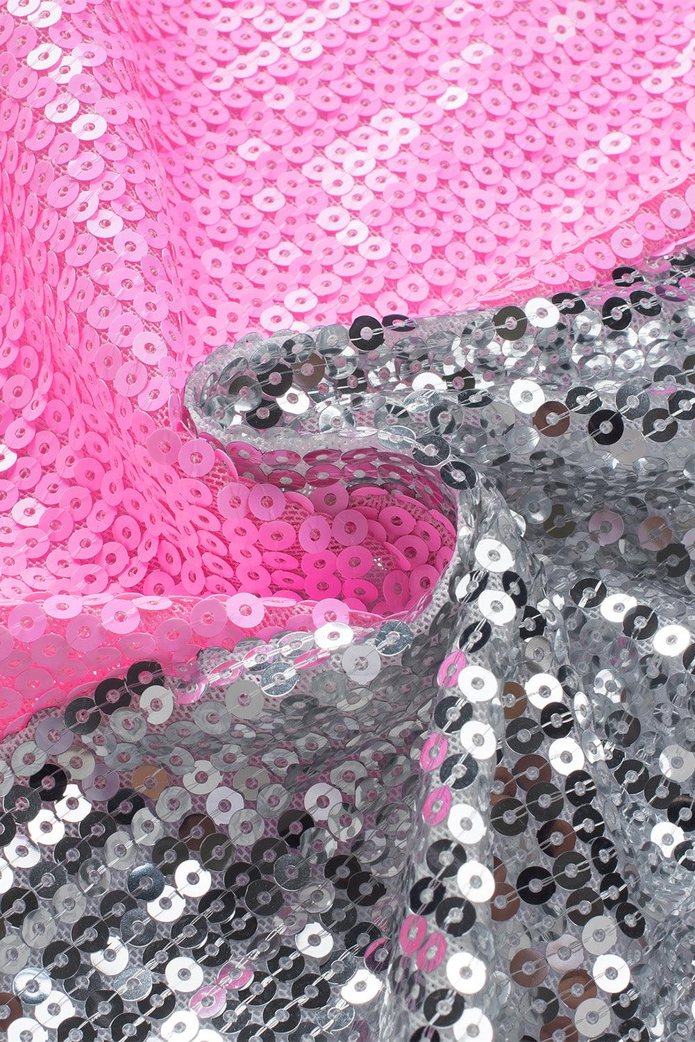 Pink Sparkle and Shine Sequin Shift Mini Dress
