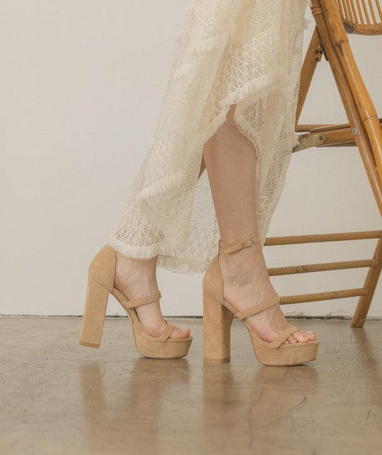 Raelynn Suede Platform Heels - Klazzi Fashion Boutique