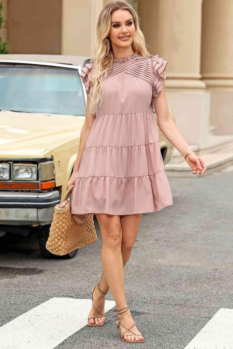 Reese Tiered Mini Dress - Klazzi Fashion Boutique