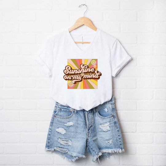 Retro "Sunshine On My Mind" Graphic Tee