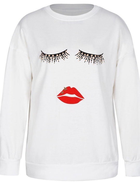 "Sassy Faces" Graphic Sweatshirt - Klazzi Fashion Boutique