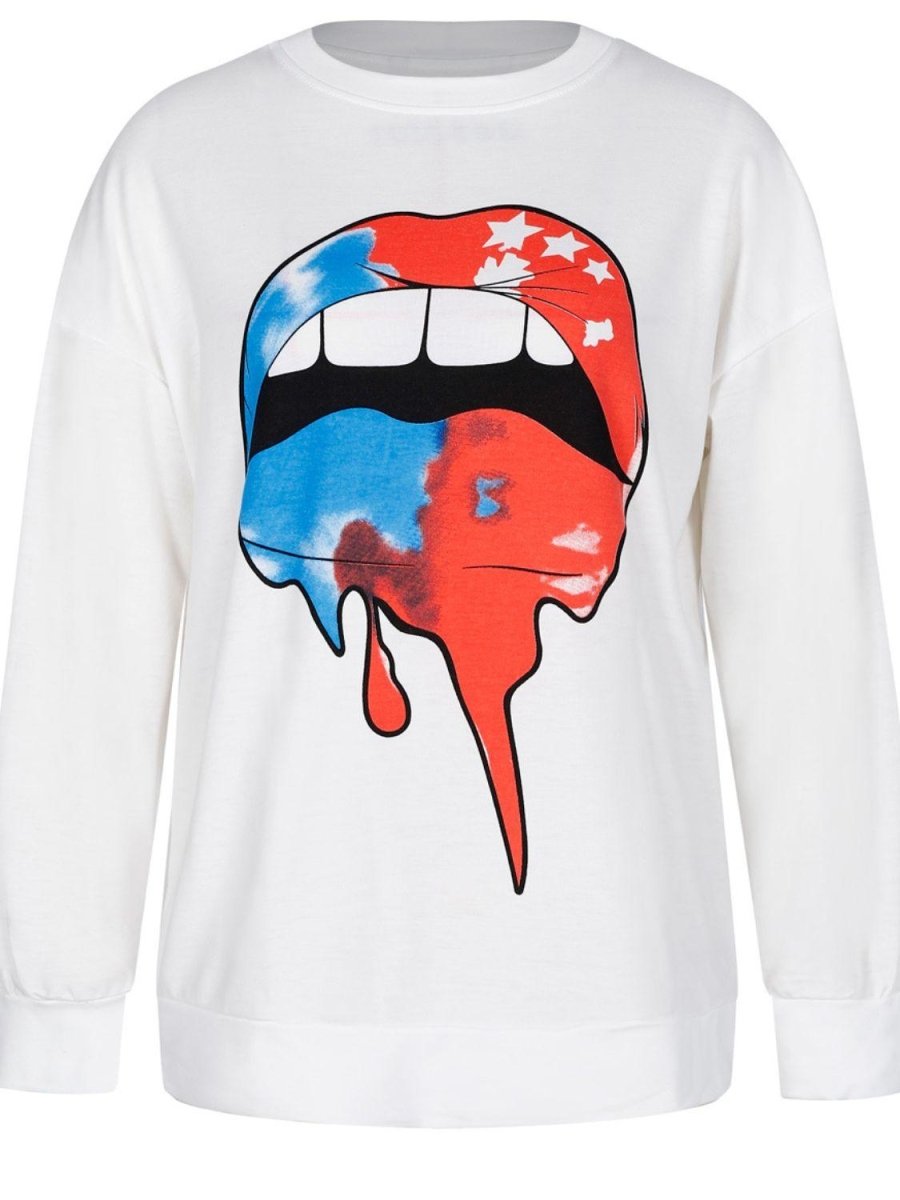 "Sassy Faces" Graphic Sweatshirt - Klazzi Fashion Boutique