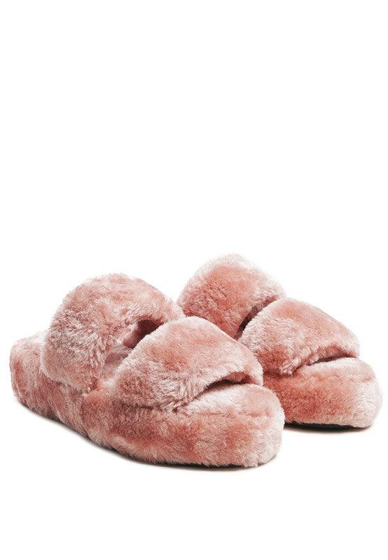 SMOOTHIE FUR SLIP-ON FLATS - Klazzi Fashion Boutique