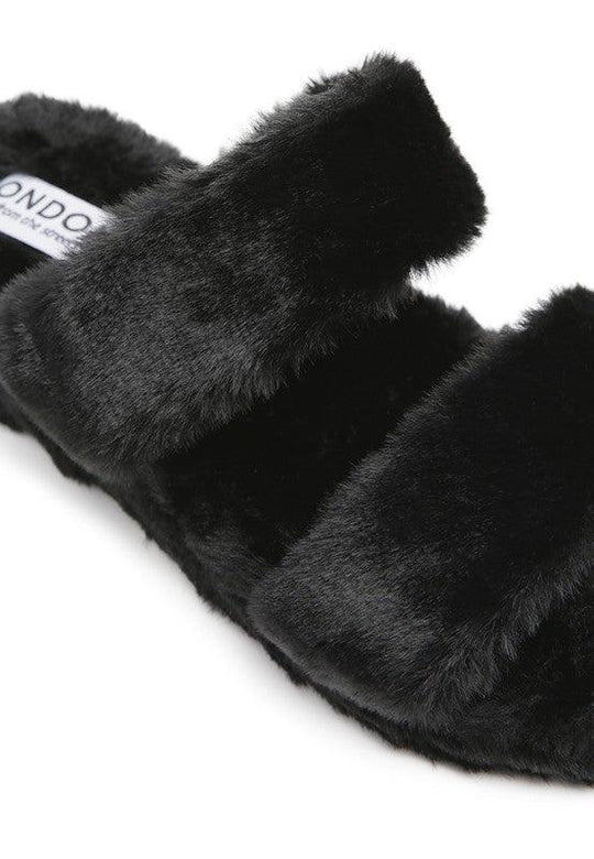 SMOOTHIE FUR SLIP-ON FLATS - Klazzi Fashion Boutique