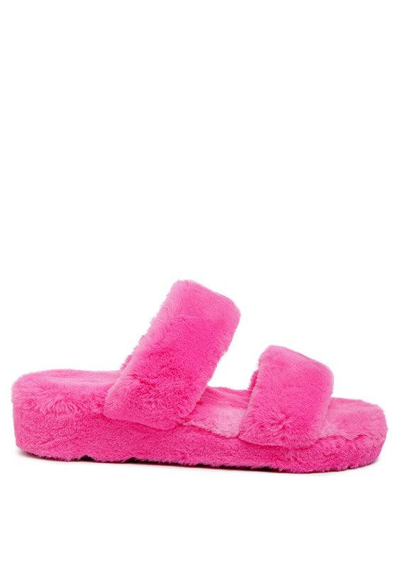 SMOOTHIE FUR SLIP-ON FLATS - Klazzi Fashion Boutique