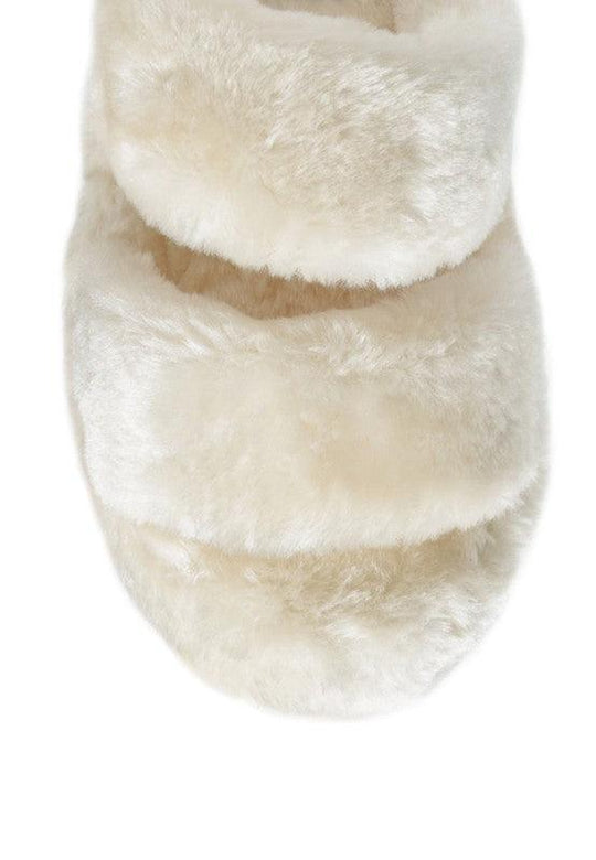 SMOOTHIE FUR SLIP-ON FLATS - Klazzi Fashion Boutique