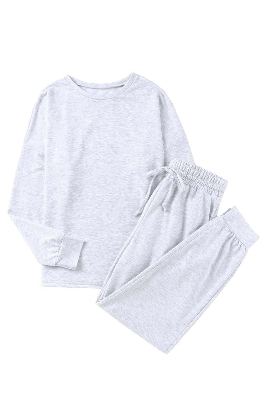 Snuggle Up Long Sleeve Lounge Jogger Set - Klazzi Fashion Boutique