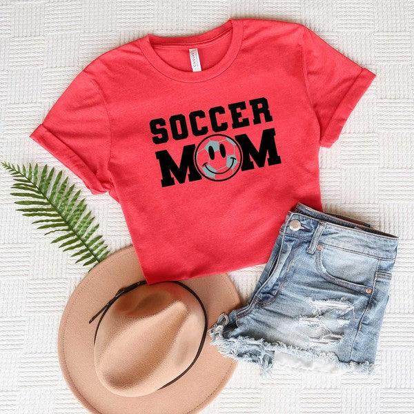 Soccer Mom Smiley Face Graphic Tee