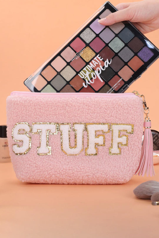 Sparkle Tassel Zipper Makeup Bag