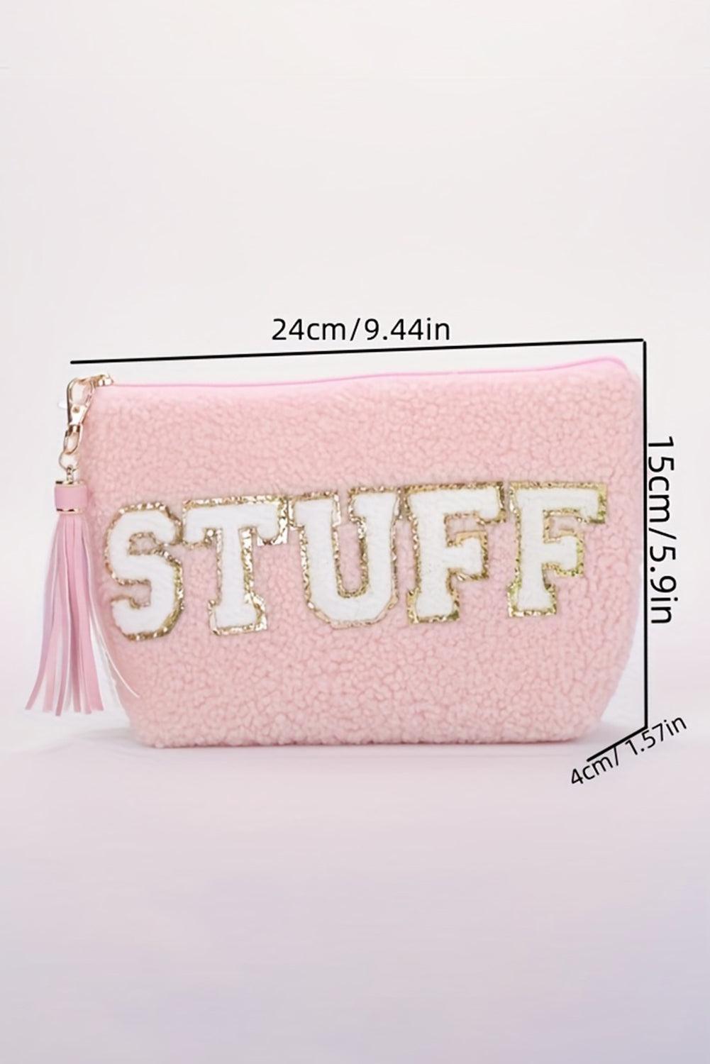 Sparkle Tassel Zipper Makeup Bag - Klazzi Fashion Boutique