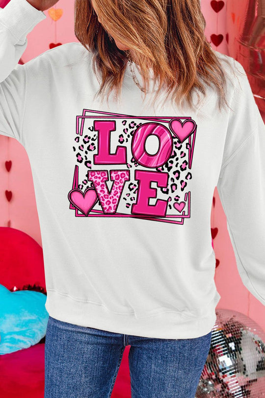 Sweet LOVE Valentines Graphic Sweatshirt - Klazzi Fashion Boutique