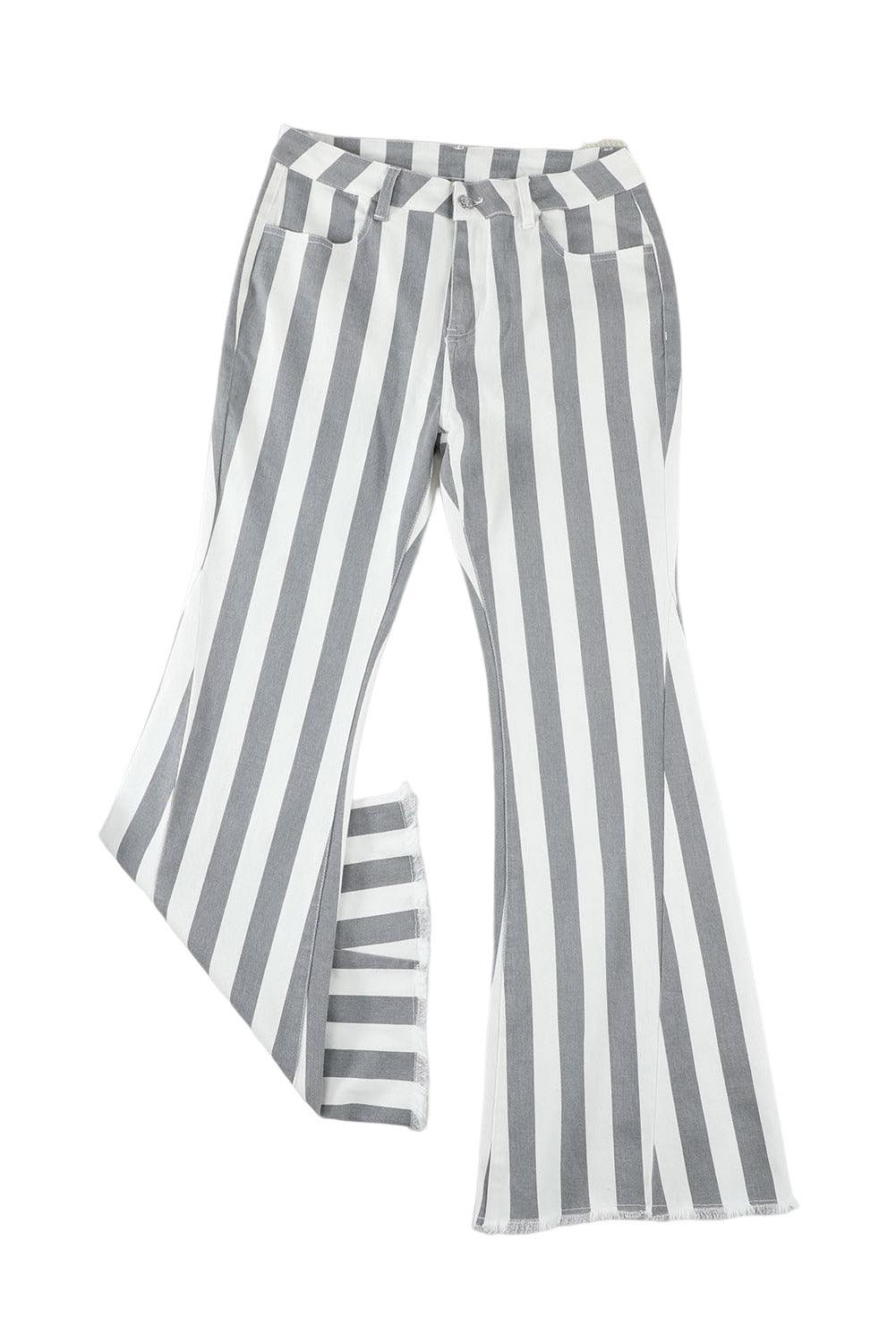 Western Girl Star Stripe Flare Jeans - Klazzi Fashion Boutique