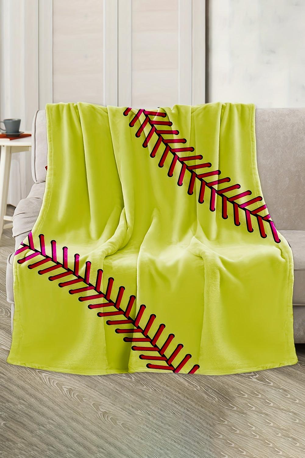 Soft Baseball Flannel Blanket