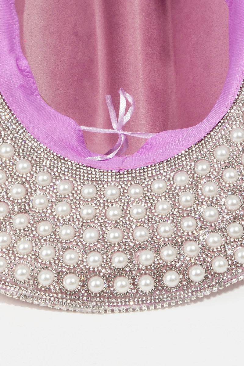 Pearl Fame Rhinestone Cowboy Hat