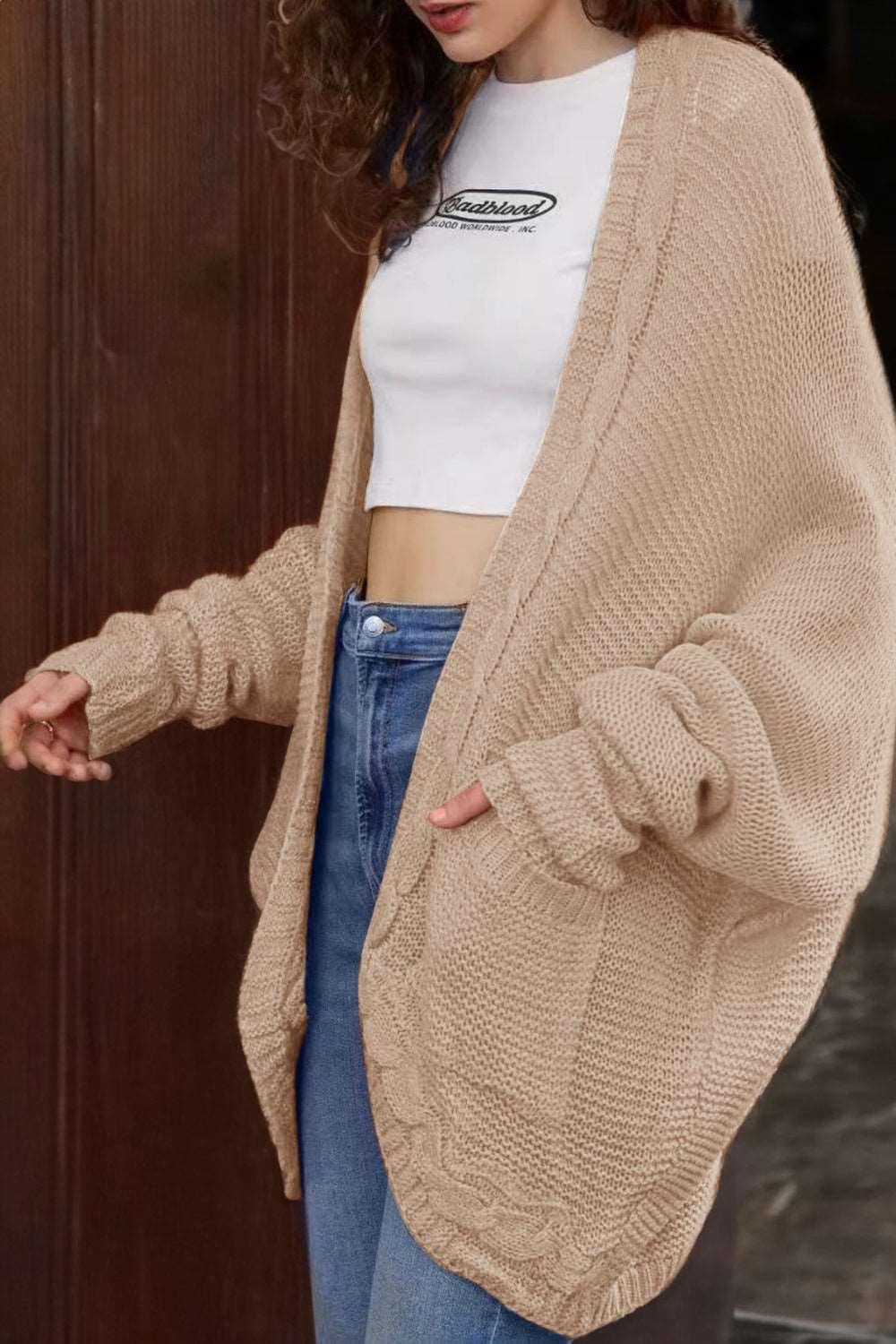 Autumn Cable-Knit Cardigan