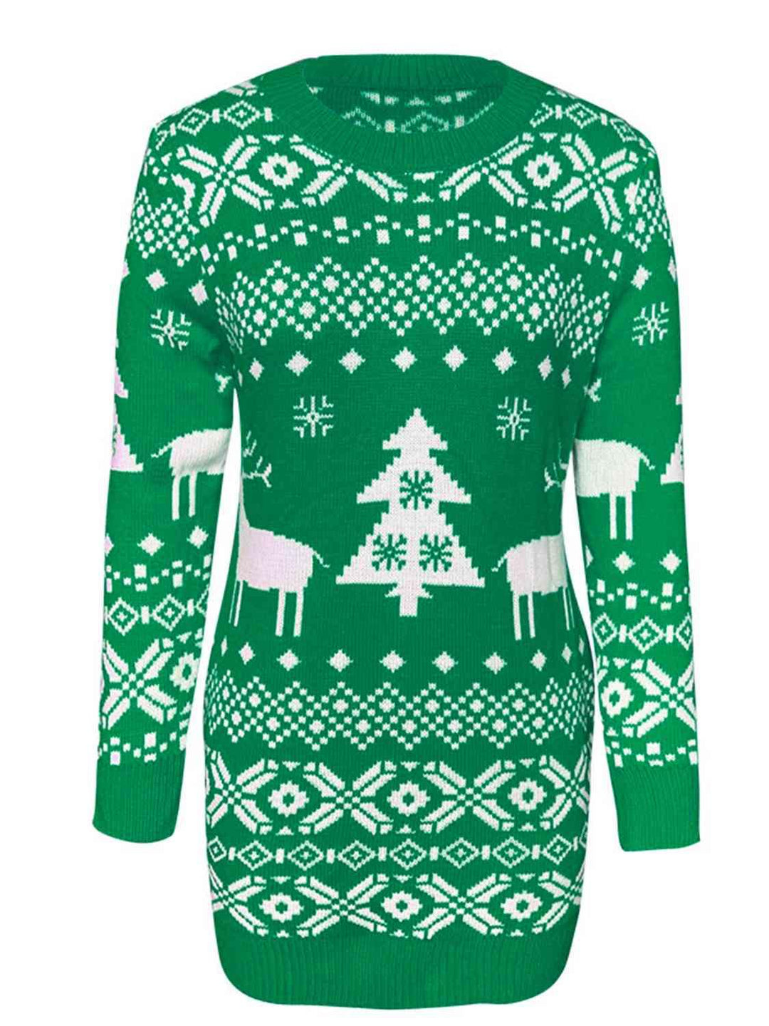 Christmas Element Mini Sweater Dress