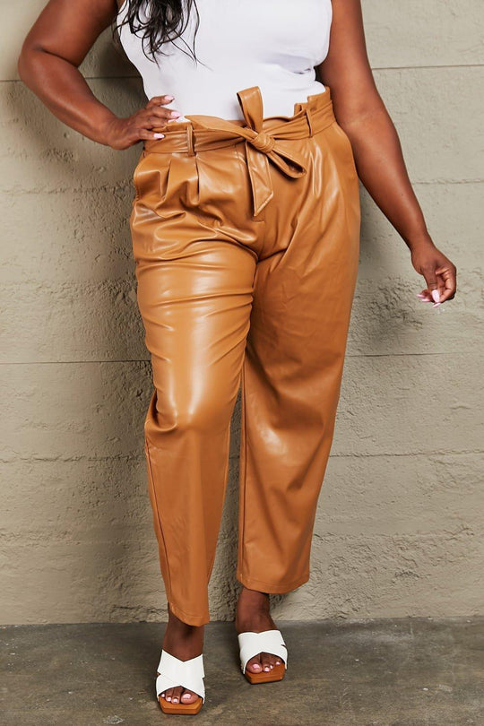 Dare To Wear Out Heyson Faux Leather Pants - Klazzi Fashion Boutique