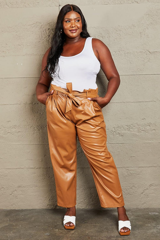 Dare To Wear Out Heyson Faux Leather Pants - Klazzi Fashion Boutique