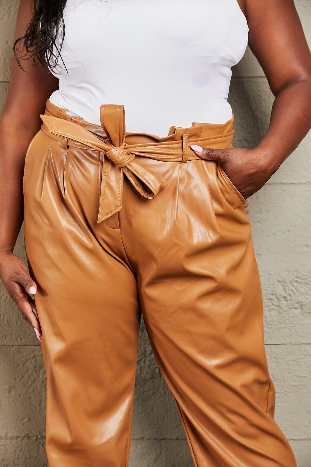 Dare To Wear Out Heyson Faux Leather Pants - Klazzi Fashion Boutique