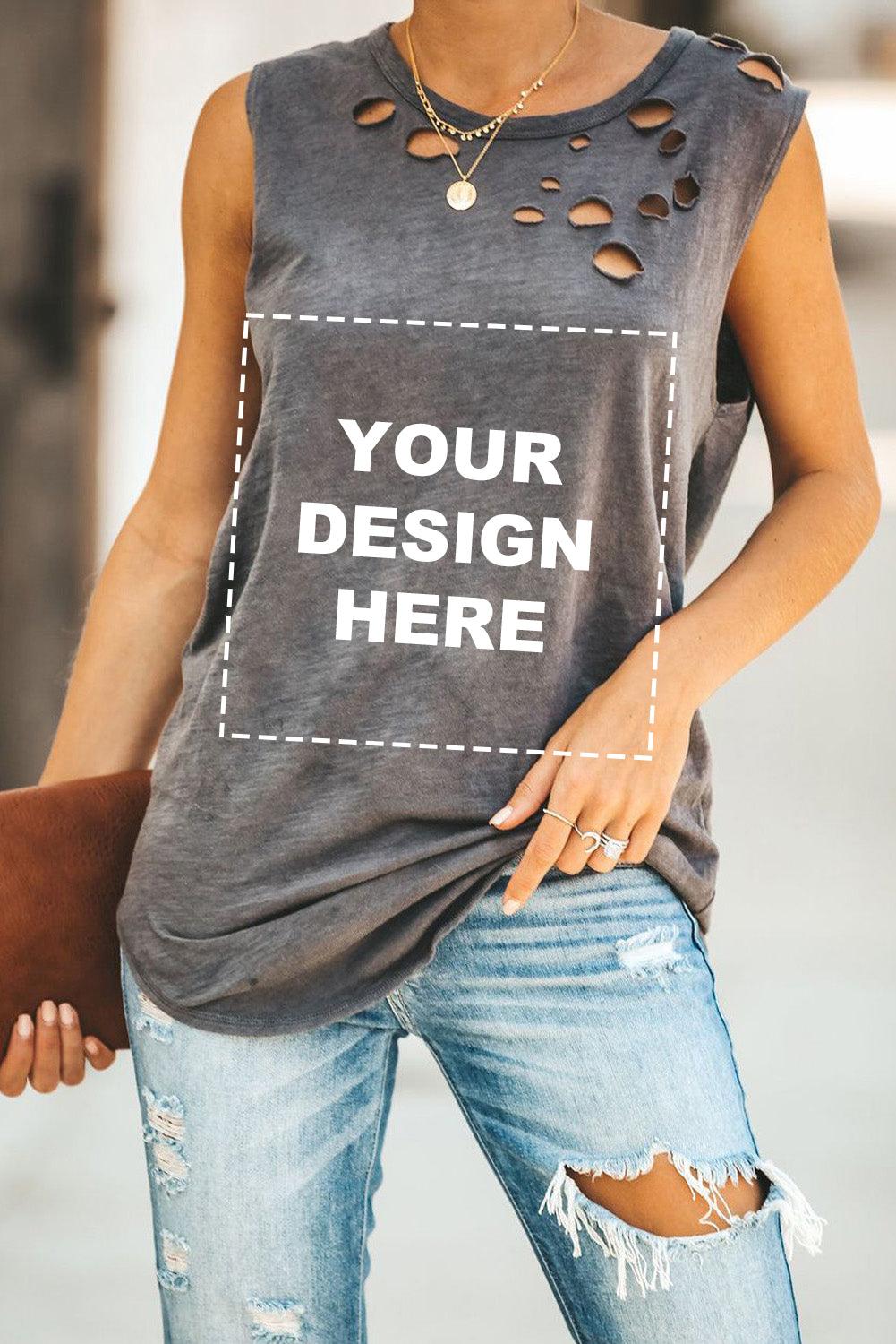 Distressed Tank Tops - Klazzi Fashion Boutique