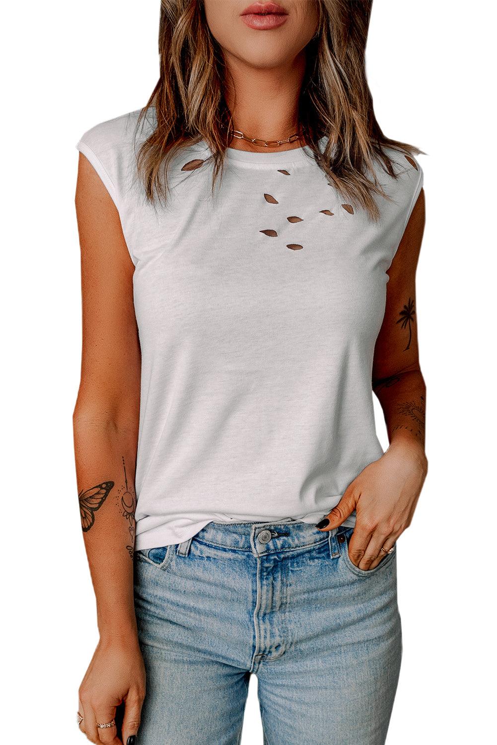 Distressed Tank Tops - Klazzi Fashion Boutique