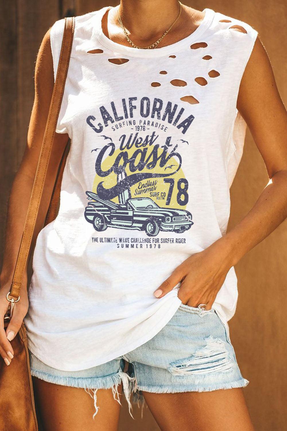 Distressed Tank Tops - Klazzi Fashion Boutique