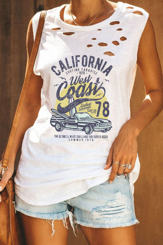 Distressed Tank Tops - Klazzi Fashion Boutique