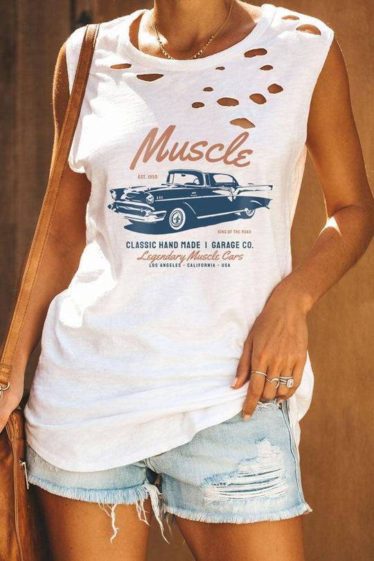 Distressed Tank Tops - Klazzi Fashion Boutique