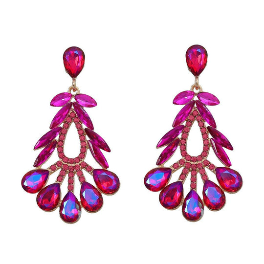 Elegant Floral Geometric Women Earrings - Klazzi Fashion Boutique