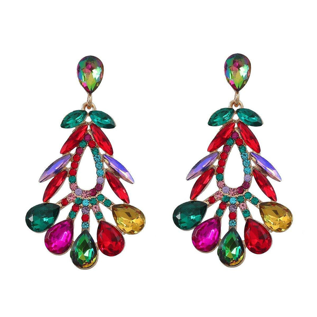 Elegant Floral Geometric Women Earrings - Klazzi Fashion Boutique