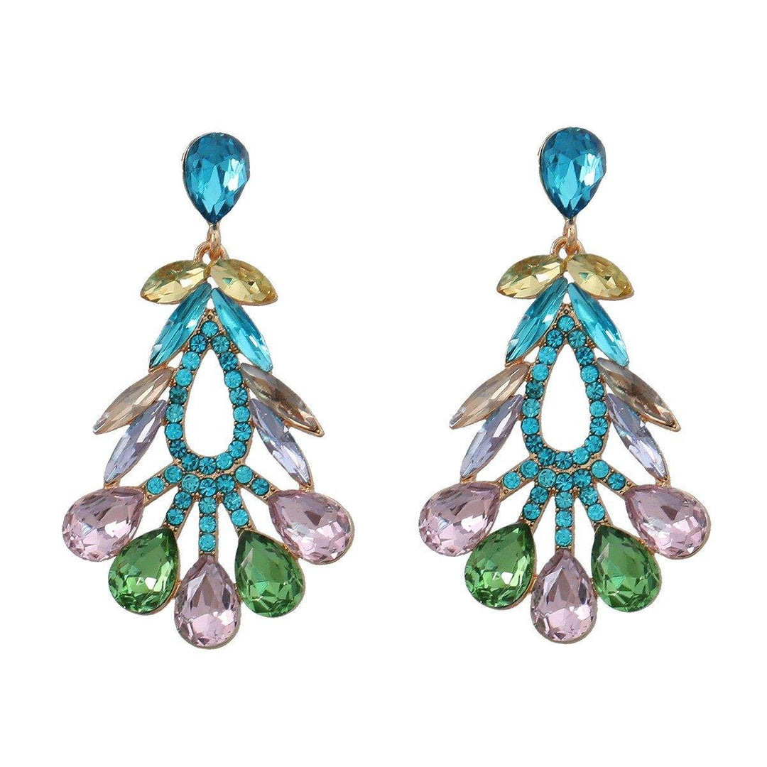 Elegant Floral Geometric Women Earrings - Klazzi Fashion Boutique