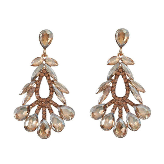 Elegant Floral Geometric Women Earrings - Klazzi Fashion Boutique