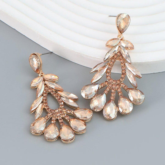 Elegant Floral Geometric Women Earrings - Klazzi Fashion Boutique