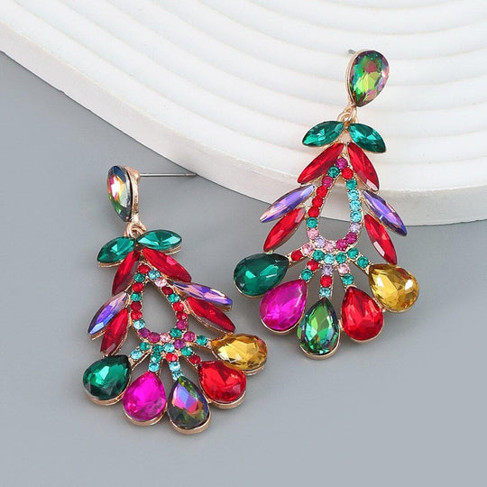 Elegant Floral Geometric Women Earrings - Klazzi Fashion Boutique