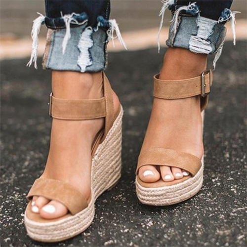 Elizabeth Espadrille Trifle Wedge - Klazzi Fashion Boutique