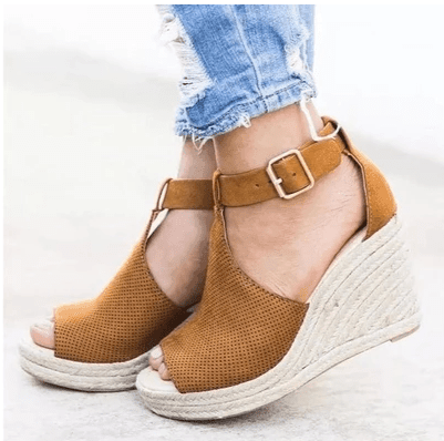 Espadrille Wedge Sandals - Klazzi Fashion Boutique