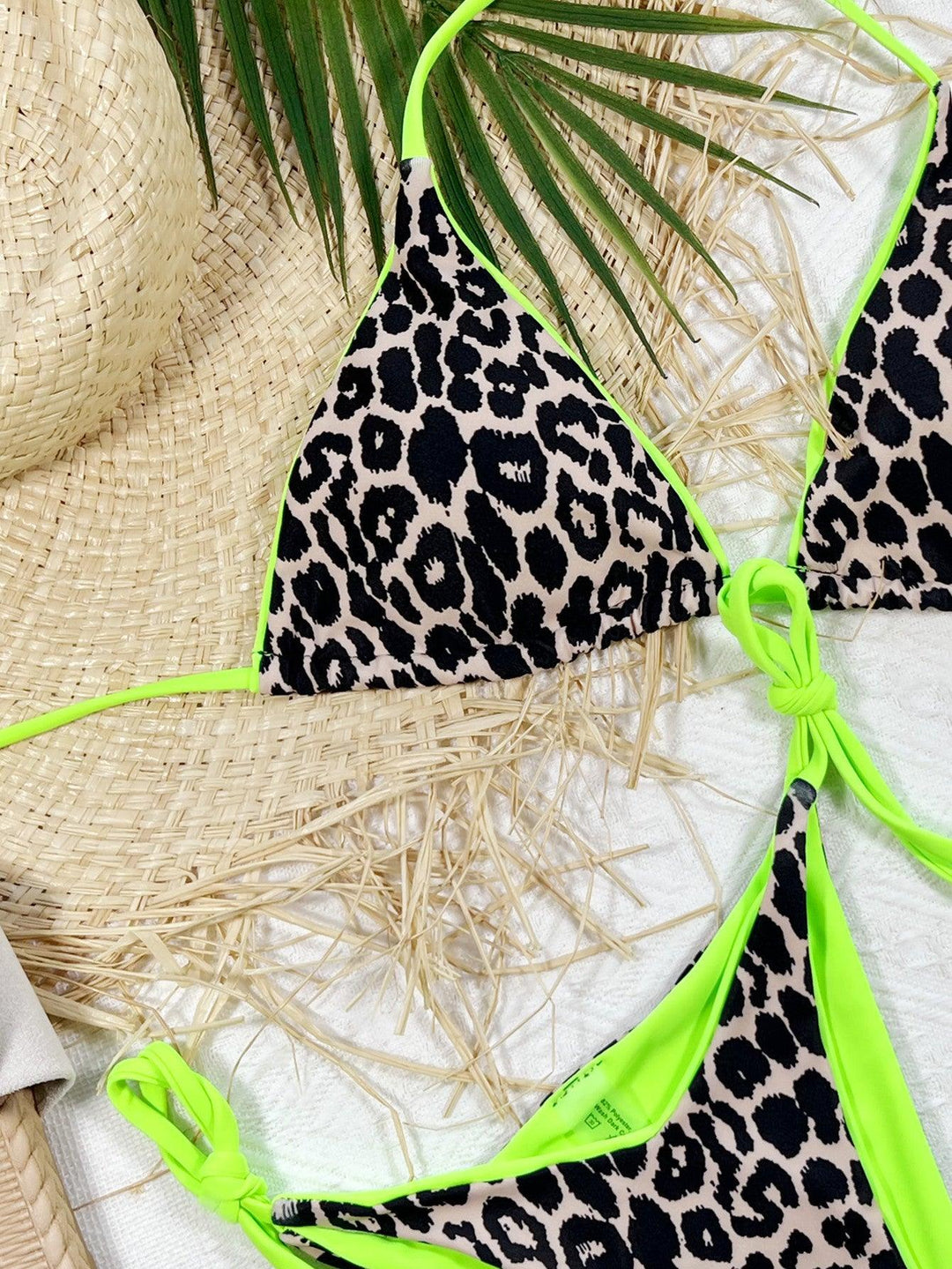 Exotic Leopard Halter Bikini Set - Klazzi Fashion Boutique